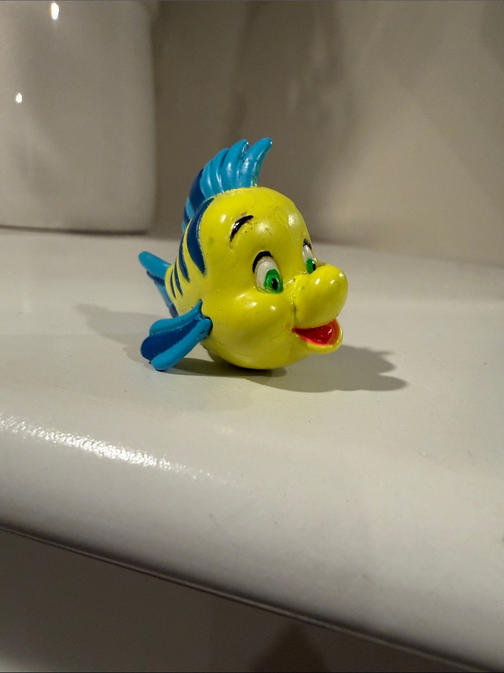 Disney Flounder from The Little Mermaid figure      toy toys figures kids